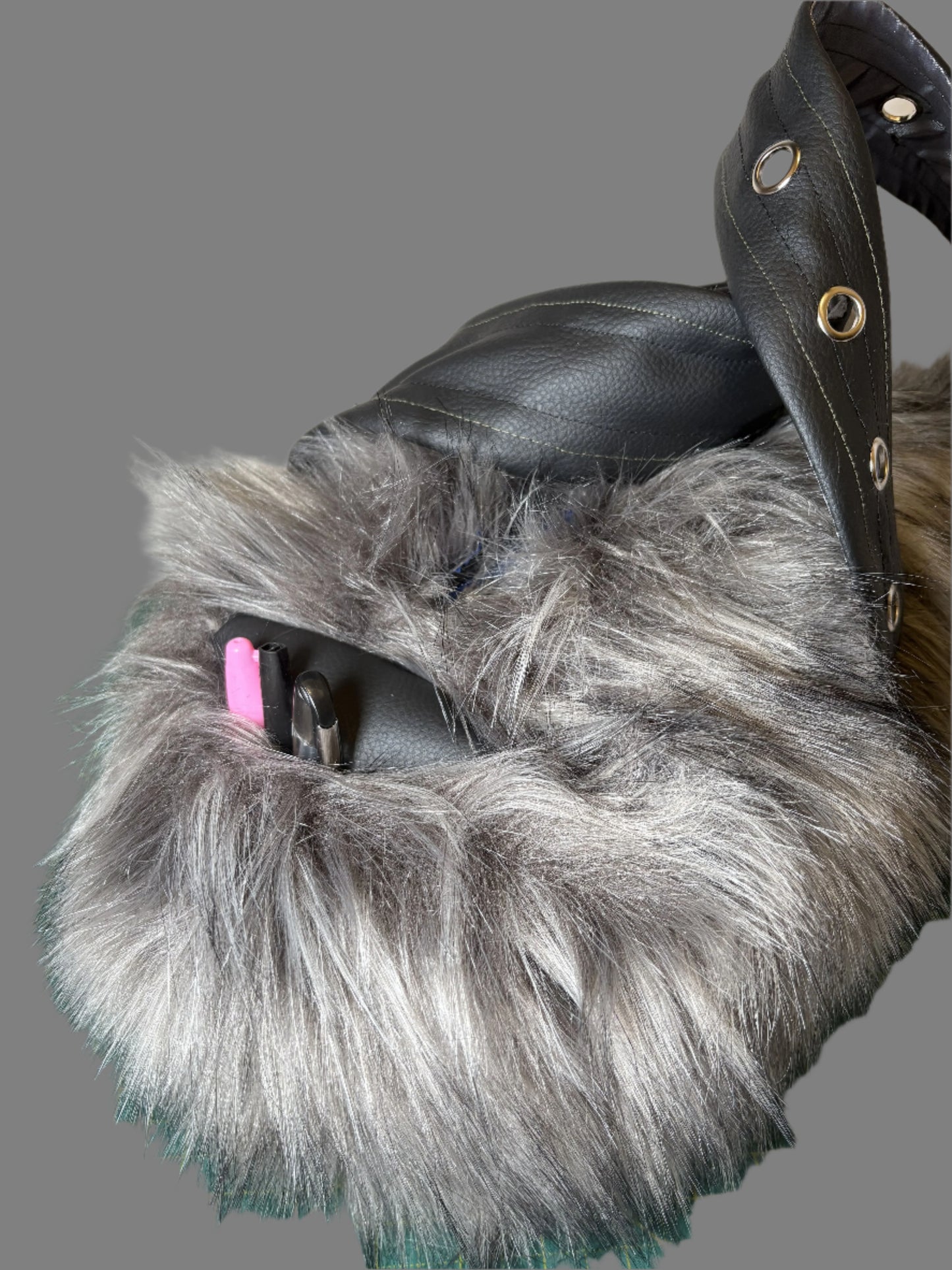 Fur / Satin Lined Handbag